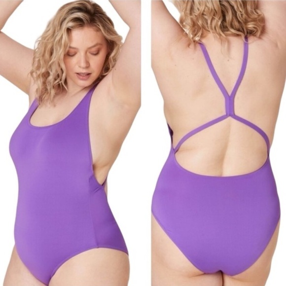 Andie Swim The Marina One Piece Swimsuit in Violet Purple Size XL NWT! - Picture 1 of 10
